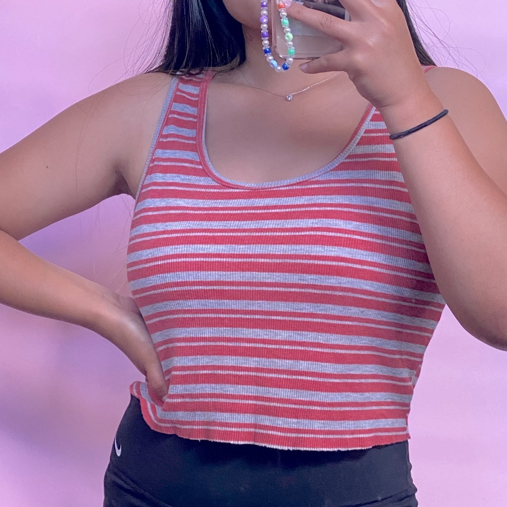 American Eagle Striped Tank Top